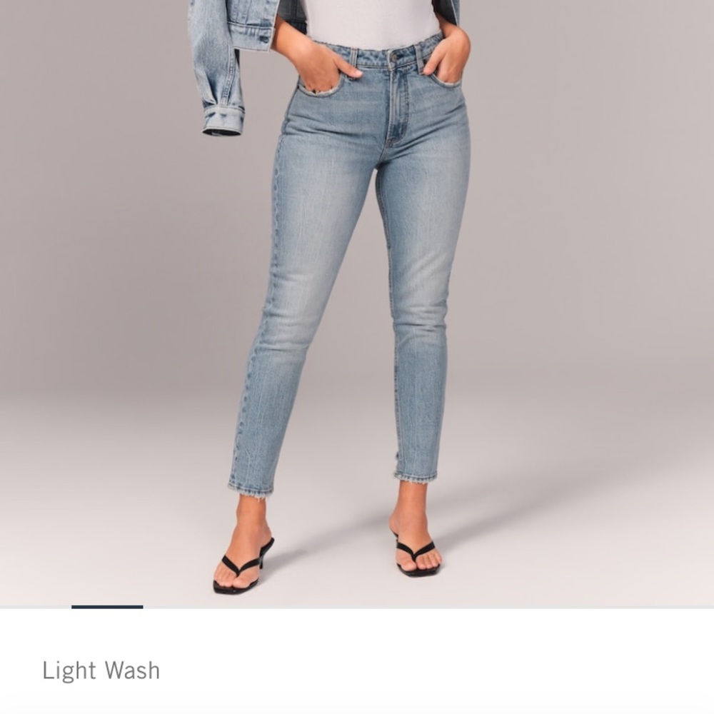 Abercrombie curve love high rise skinny jeans Sz28